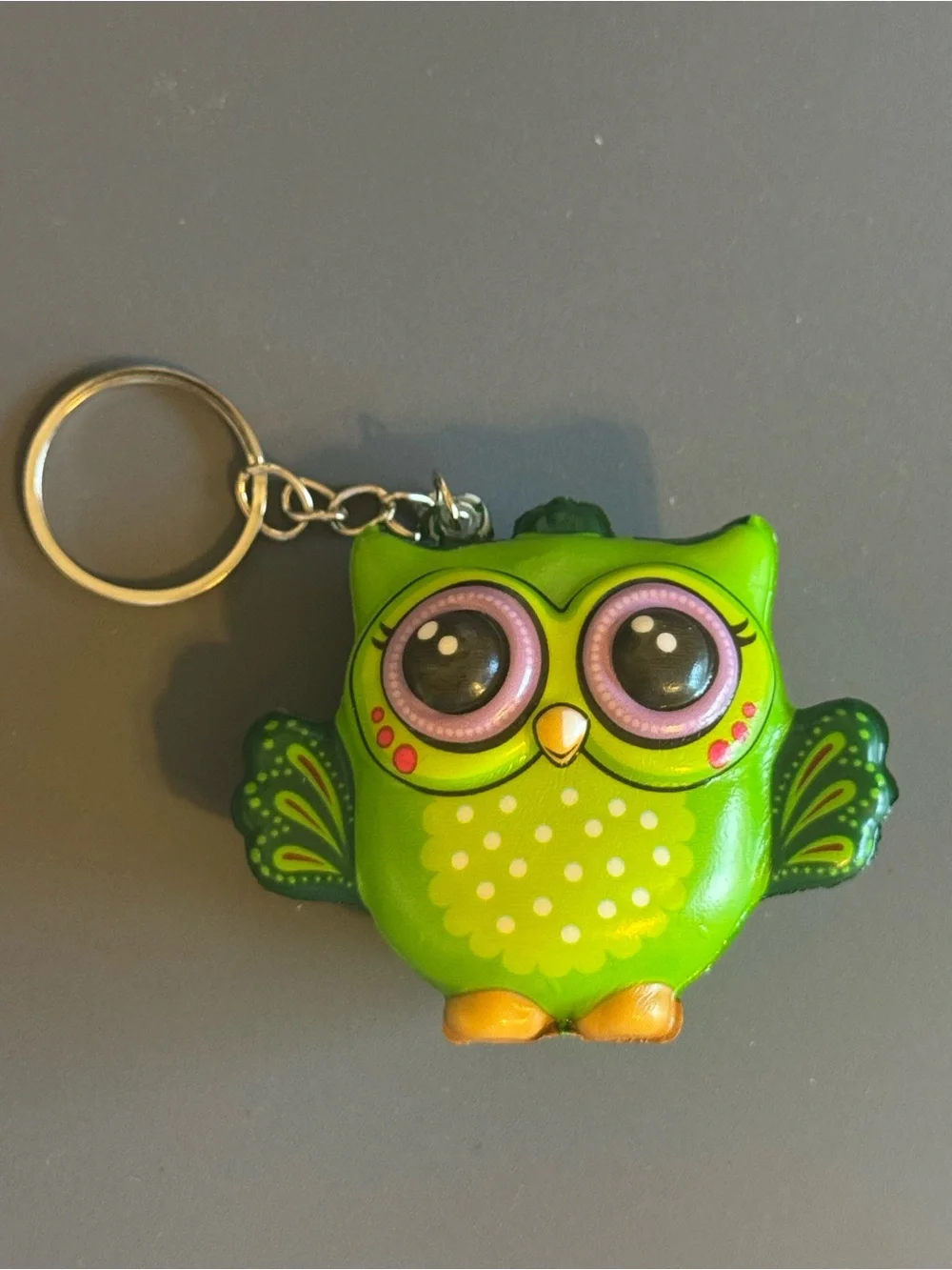 Brand New Cute Green Owl Squishy Keychain TikTok Viral